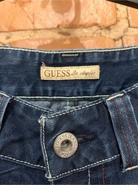 Vintage GUESS Daredevil Dark Wash Low Rise Bootcut Jeans